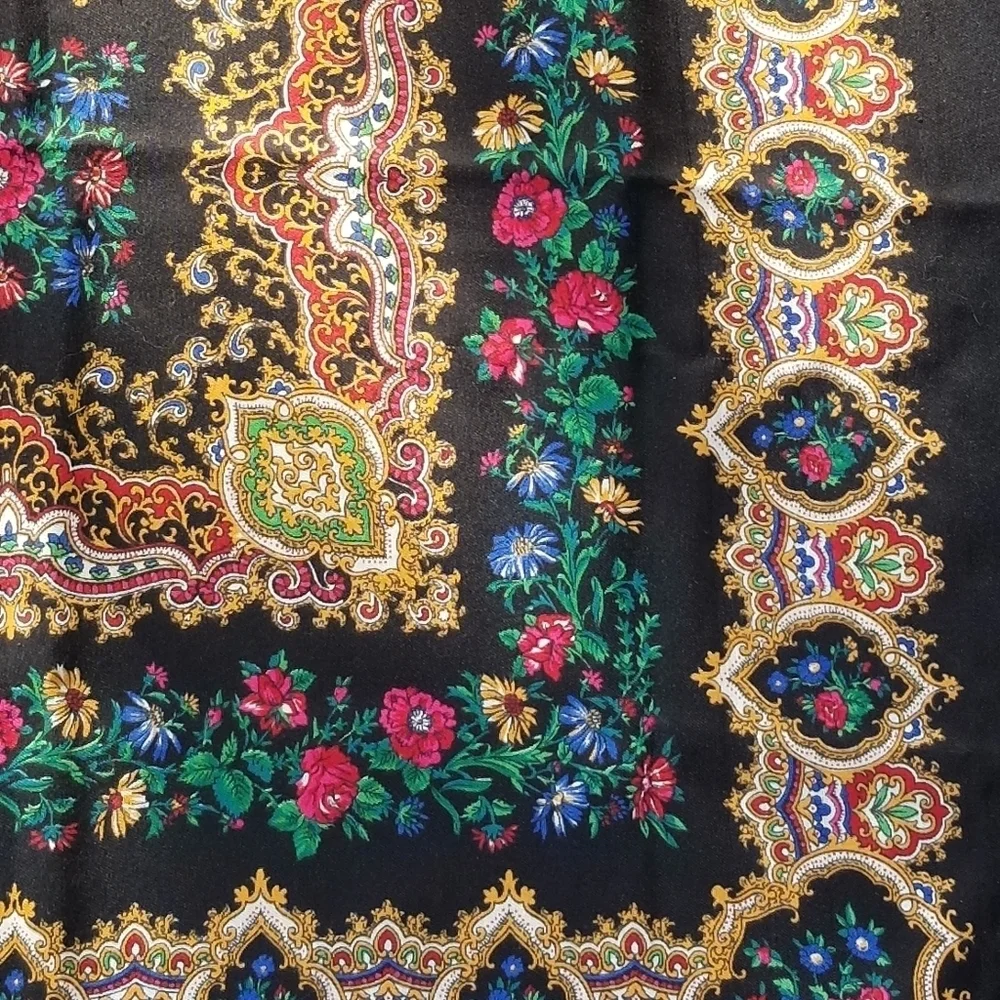 NORMA DORI VINTAGE PAISLEY & FLORAL SCARF